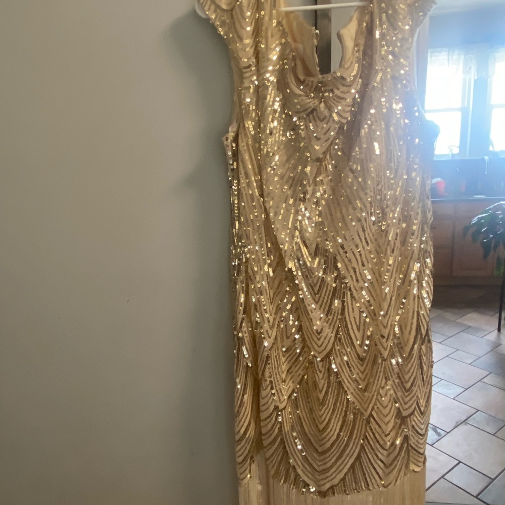 JJs House Gold Sequin Dress